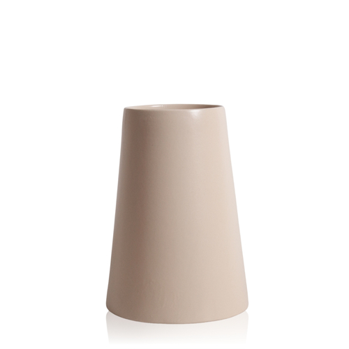 Bryony Ceramic Vase - Large - Alabaster, Pack of 2