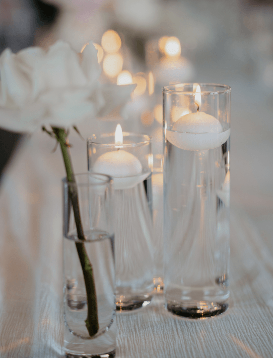 White 4cm Event Floating Candles Pack of 20