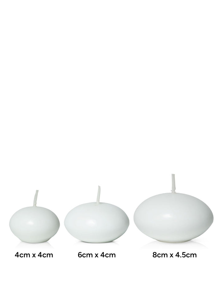 White 4cm Event Floating Candles Pack of 20