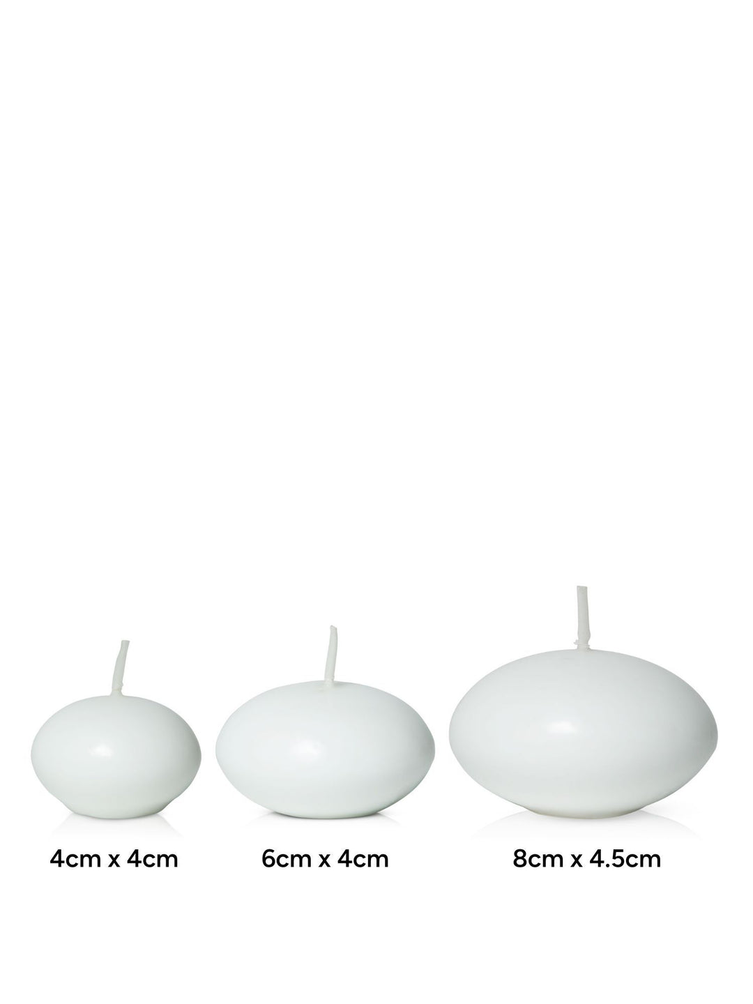 White 6cm Event Floating Candles Pack of 20