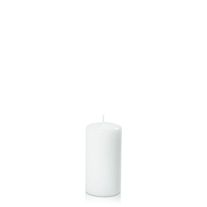 White 5cm x 10cm Slim Event Pillar Pack of 1