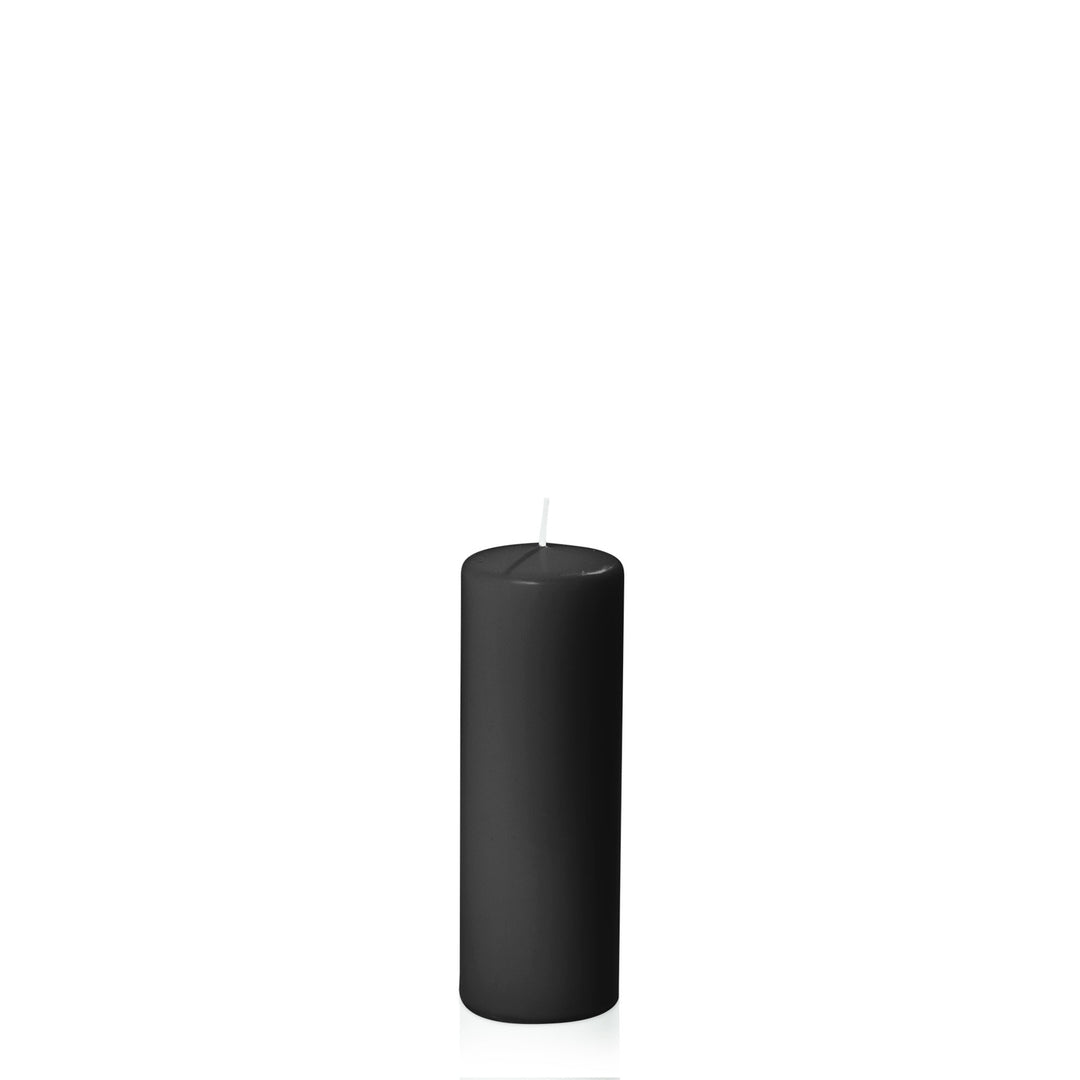 Black 5cm x 15cm Slim Event Pillar Pack of 1