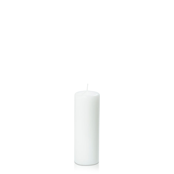 White 5cm x 15cm Slim Event Pillar Pack of 1