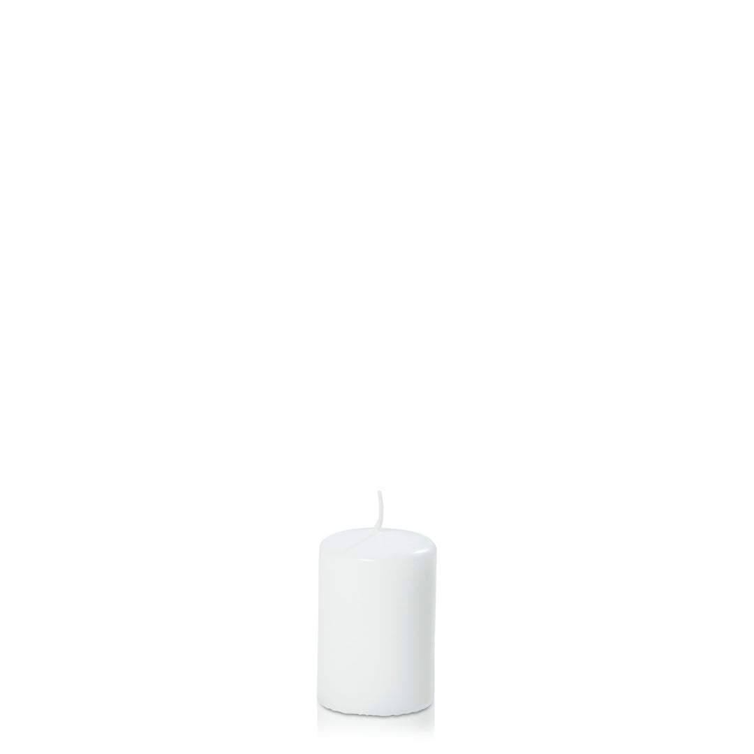 White 5cm x 7.5cm Slim Event Pillar Pack of 1