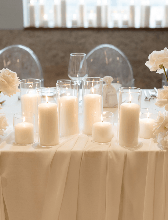 Ivory 7cm x 10cm Event Pillar Pack of 1