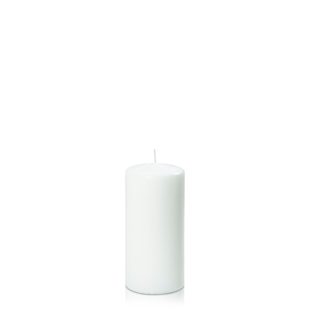 White 7cm x 15cm Event Pillar Pack of 1