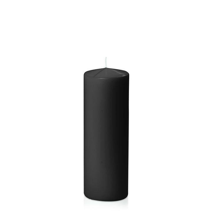 Black 7cm x 20cm Event Pillar Pack of 1