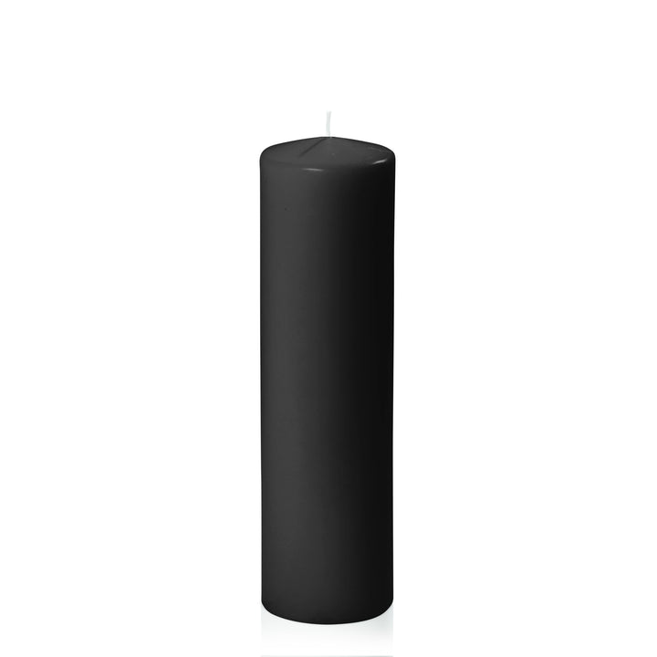 Black 7cm x 25cm Event Pillar Pack of 1