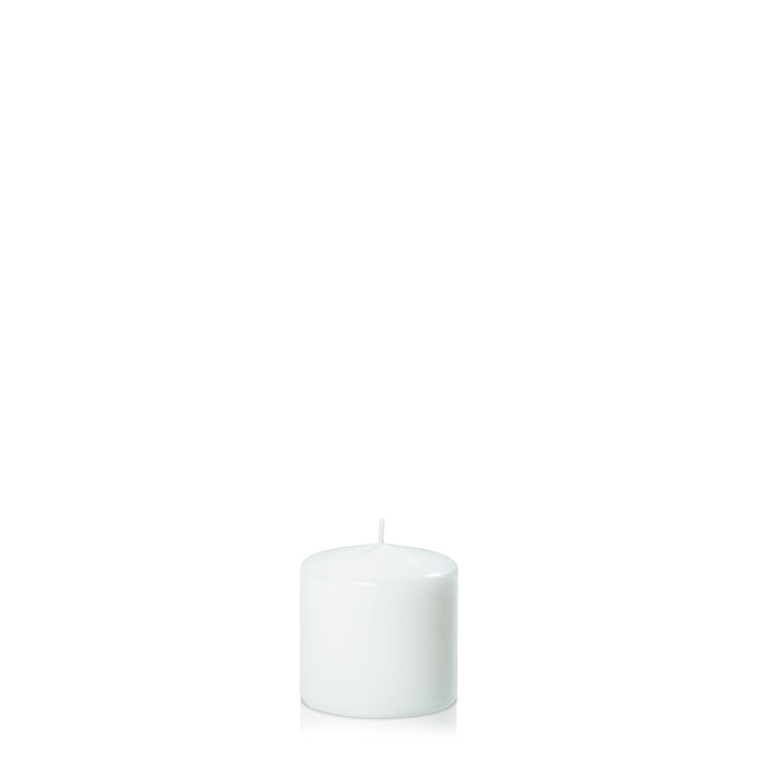 White 7cm x 7cm Event Pillar Pack of 1