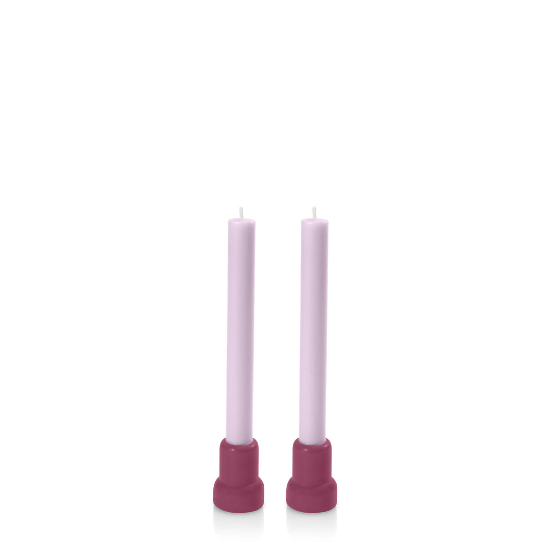 Plum & Lilac Aspen Dyad Dinner Candles Pack of 2