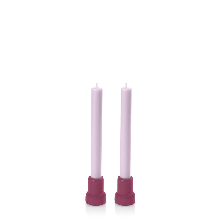 Plum & Lilac Aspen Dyad Dinner Candles Pack of 2