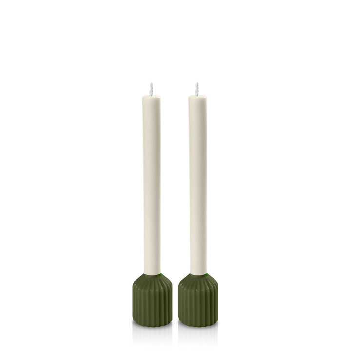 Olive & Ivory Avignon Dyad Dinner Candles Pack of 2