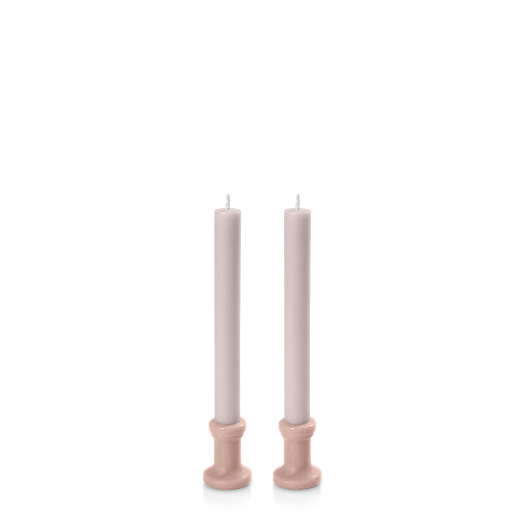 Heritage Rose & Antique Pink Santorini Dyad Dinner Candles Pack of 2