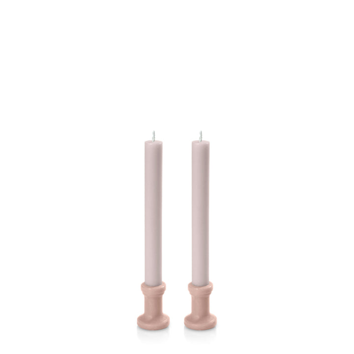 Heritage Rose & Antique Pink Santorini Dyad Dinner Candles Pack of 2