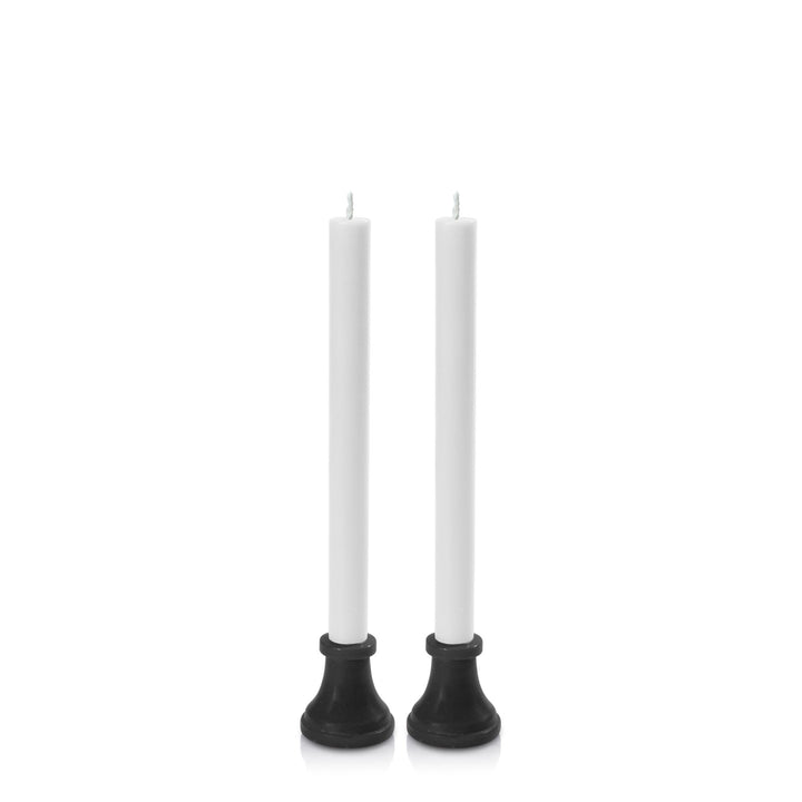 Black & White Portofino Dyad Dinner Candles Pack of 2