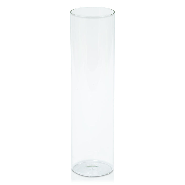 Clear 8cm x 30cm Glass Cylinder Pack of 1