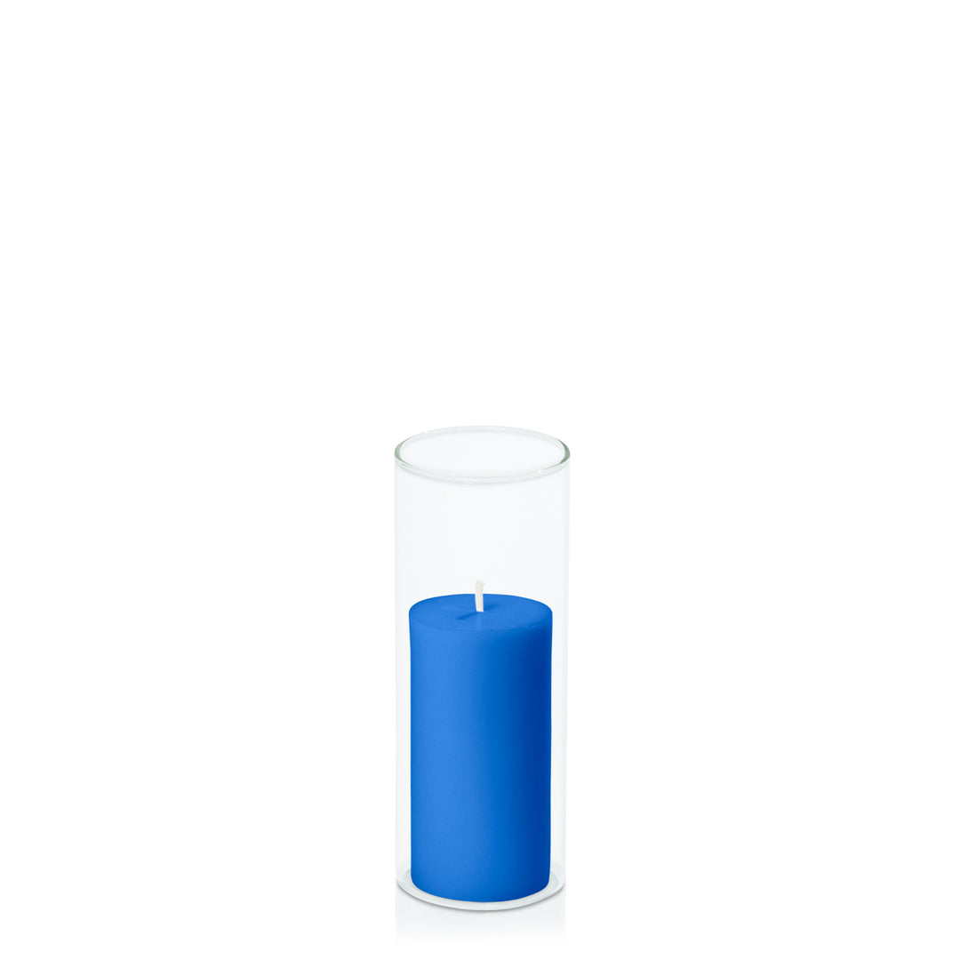 Capri 5cm x 10cm Pillar in 5.8cm x 15cm Glass Pack of 1