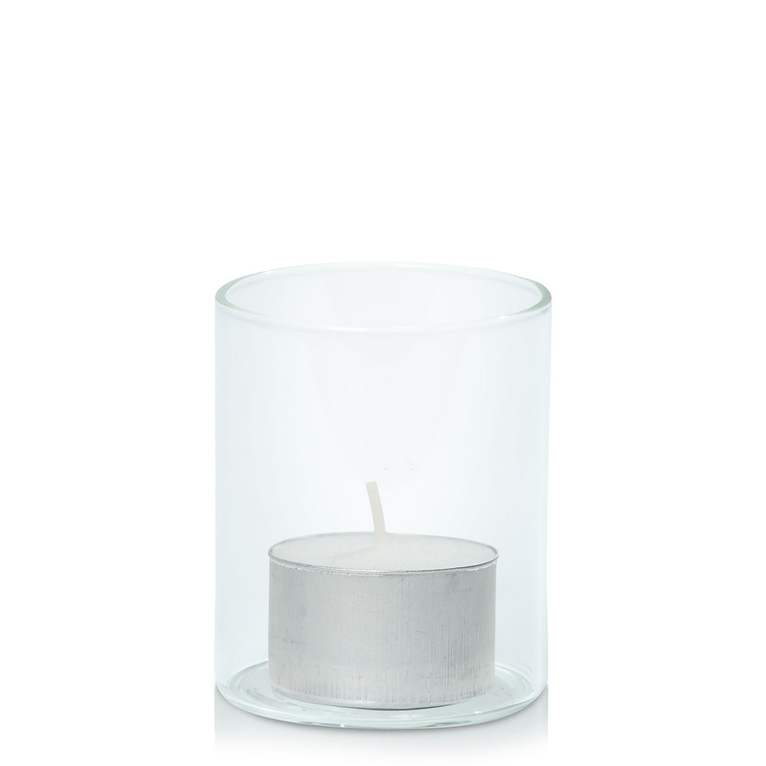 White Event Tealight in 5.8cm x 7cm Glass Pack of 24