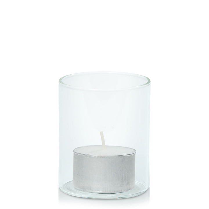 White Event Tealight in 5.8cm x 7cm Glass Pack of 24