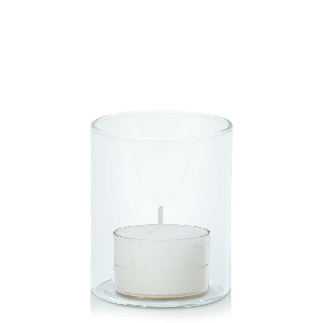 White Acrylic Cup Event Tealight in 5.8cm x 7cm Glass Pack of 24