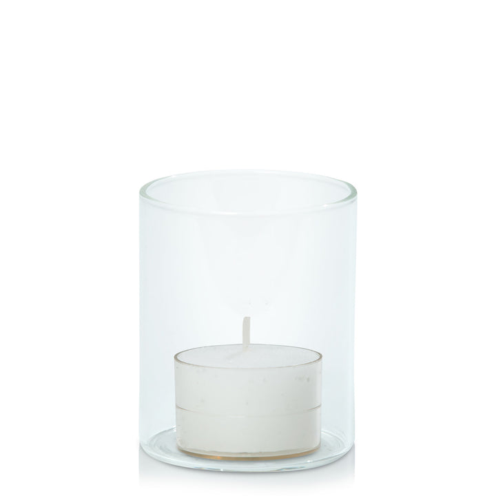 White Acrylic Cup Event Tealight in 5.8cm x 7cm Glass Pack of 24