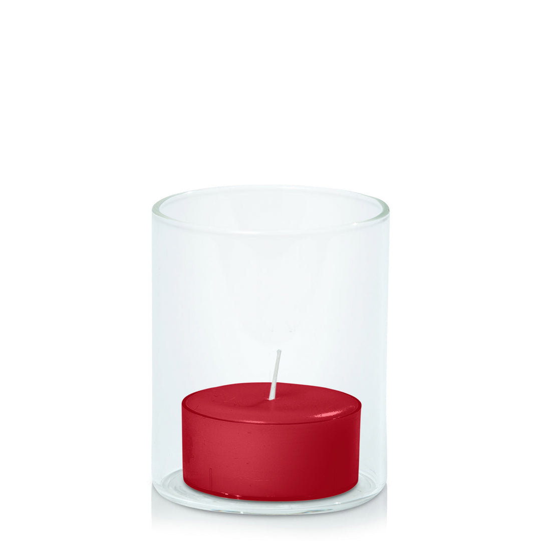 Chilli Tealight in 5.8cm x 7cm Glass Pack of 24