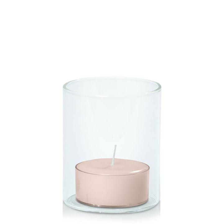 Nude Tealight in 5.8cm x 7cm Glass Pack of 24