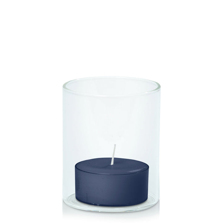 Sapphire Tealight in 5.8cm x 7cm Glass Pack of 24