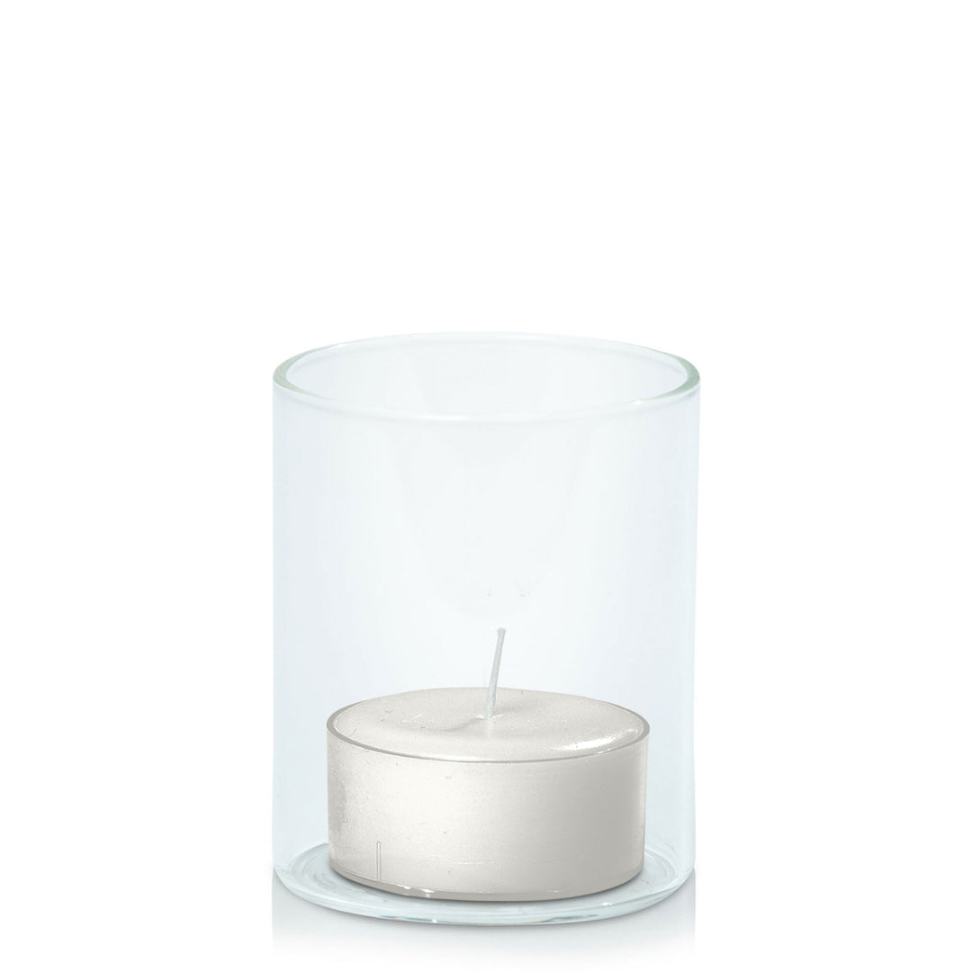 Stone Tealight in 5.8cm x 7cm Glass Pack of 24