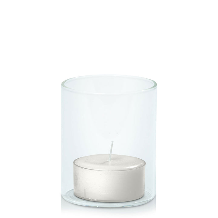 Stone Tealight in 5.8cm x 7cm Glass Pack of 24