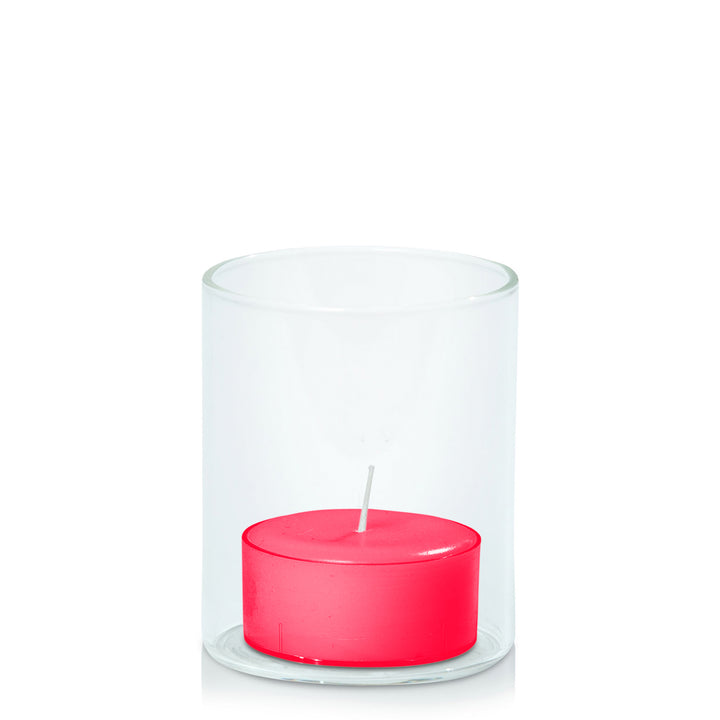 Watermelon Tealight in 5.8cm x 7cm Glass Pack of 24