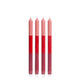 Ruby Rouge 30cm Layered Dinner Candles Pack of 4