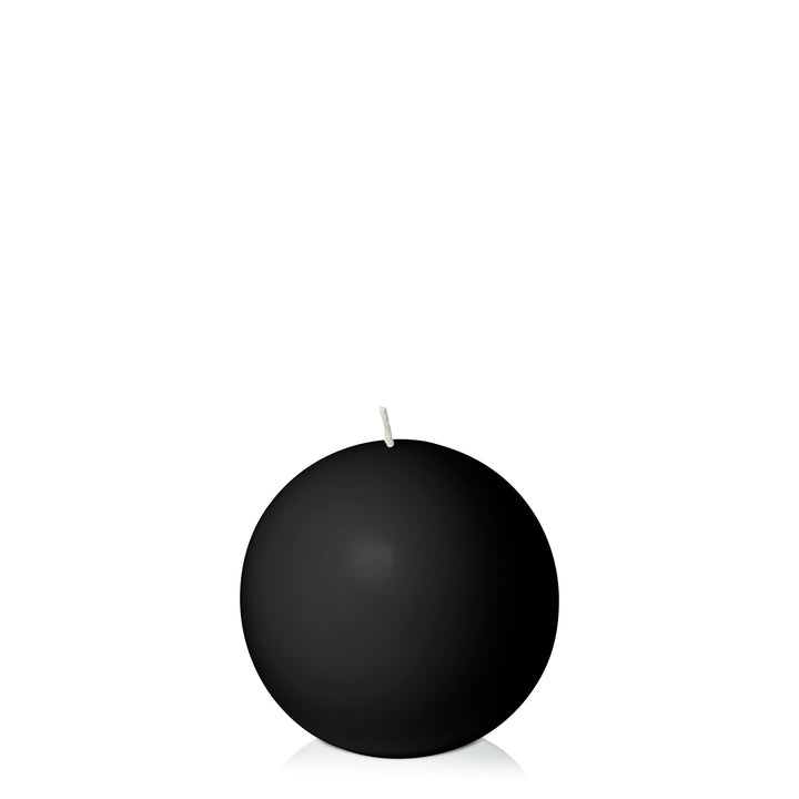 Black 10cm Sphere Candle Pack of 1