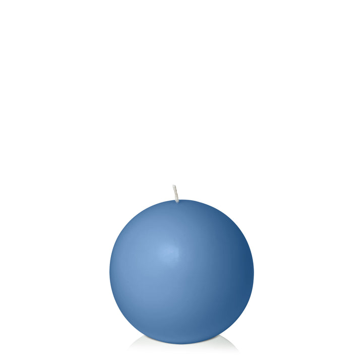 Dusty Blue 10cm Sphere Candle Pack of 1