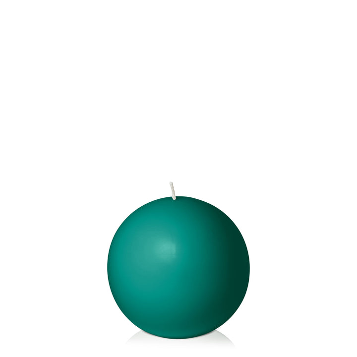 Emerald Green 10cm Sphere Candle Pack of 1