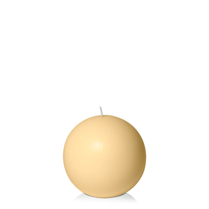 Gold 10cm Sphere Candle Pack of 1