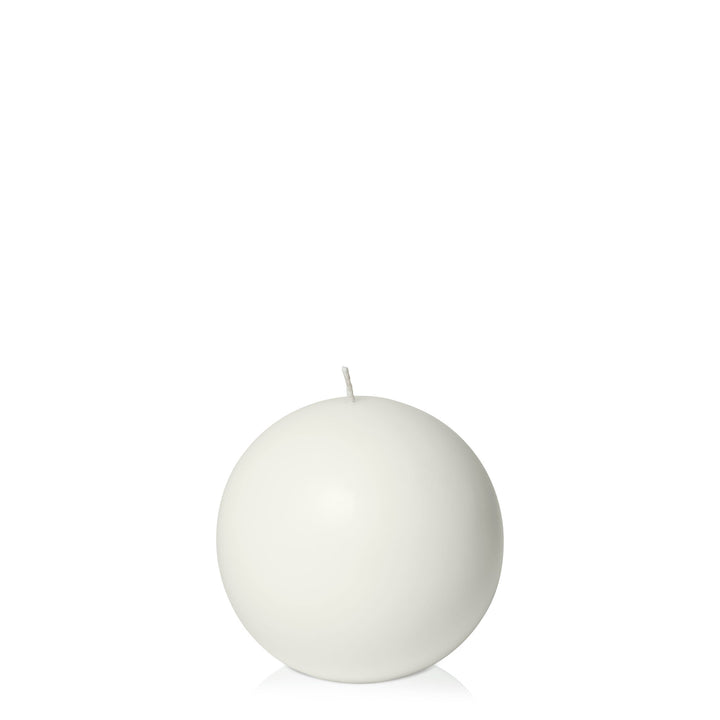 Ivory 10cm Sphere Candle Pack of 1