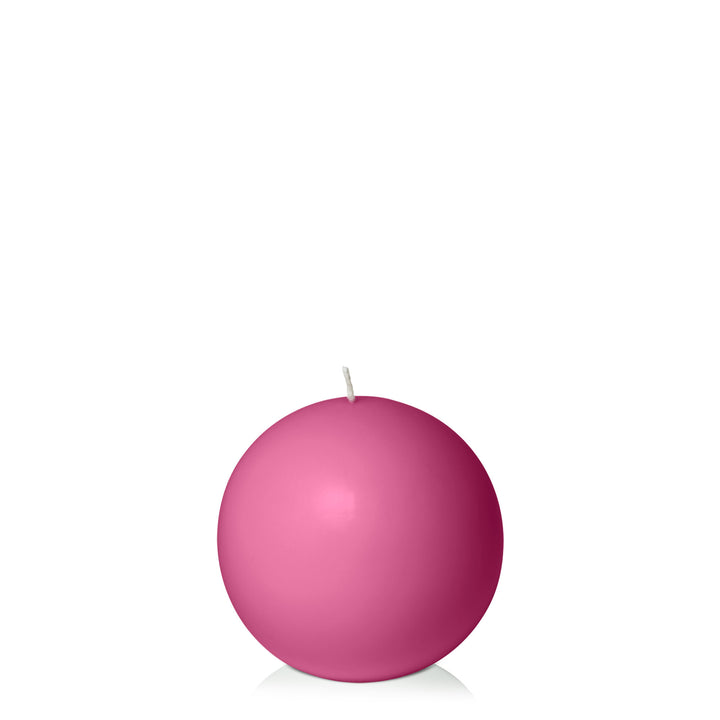 Magenta 10cm Sphere Candle Pack of 1