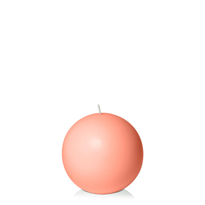 Peach 10cm Sphere Candle Pack of 1