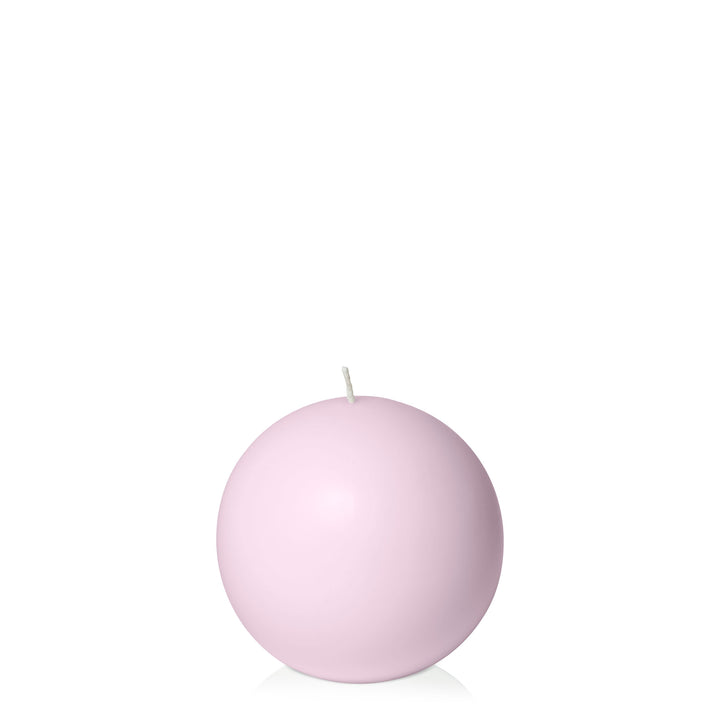 Pastel Pink 10cm Sphere Candle Pack of 1