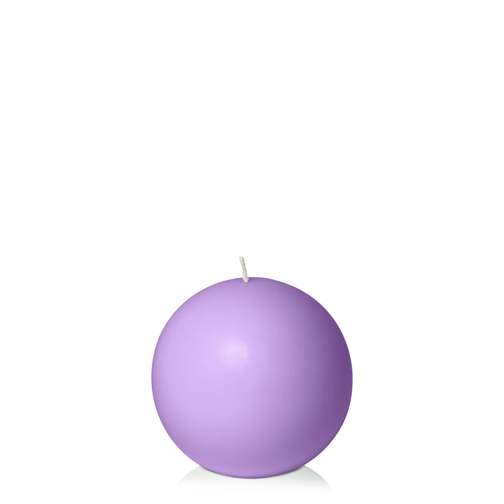 Purple 10cm Sphere Candle Pack of 1