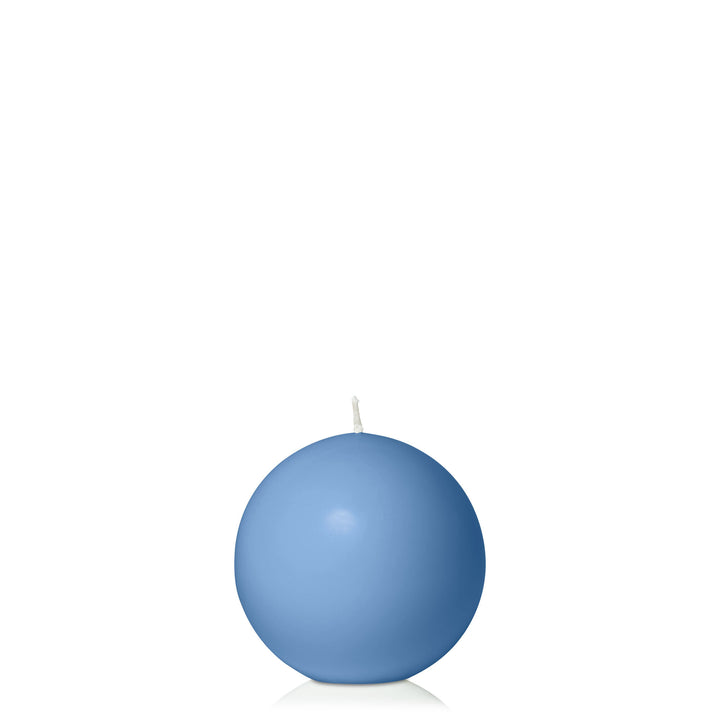 Dusty Blue 7.5cm Sphere Candle Pack of 1