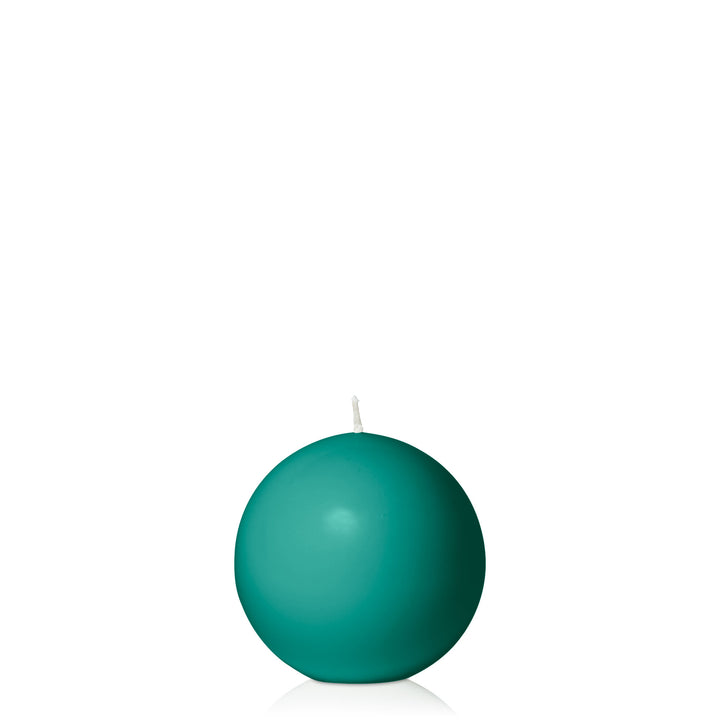 Emerald Green 7.5cm Sphere Candle Pack of 1