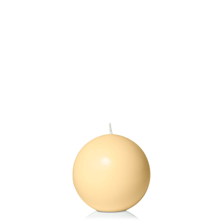 Gold 7.5cm Sphere Candle Pack of 1