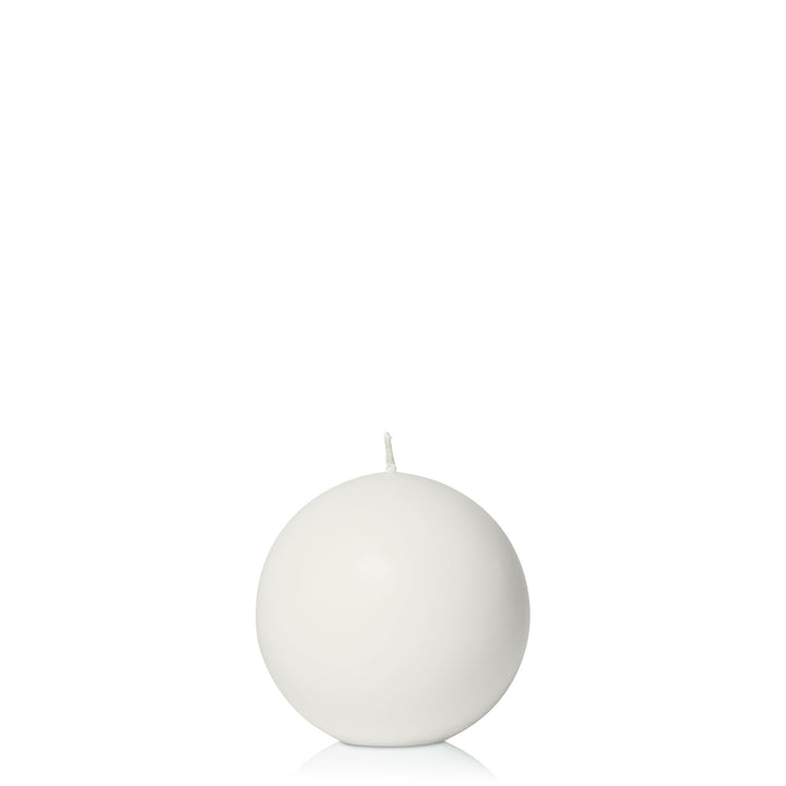 Ivory 7.5cm Sphere Candle Pack of 1