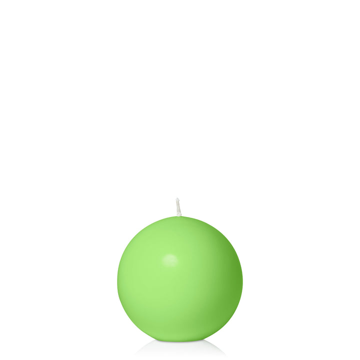 Lime 7.5cm Sphere Candle Pack of 1