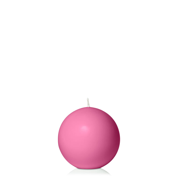 Magenta 7.5cm Sphere Candle Pack of 1