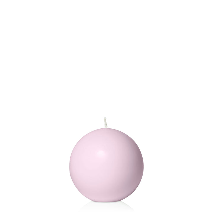 Pastel Pink 7.5cm Sphere Candle Pack of 1