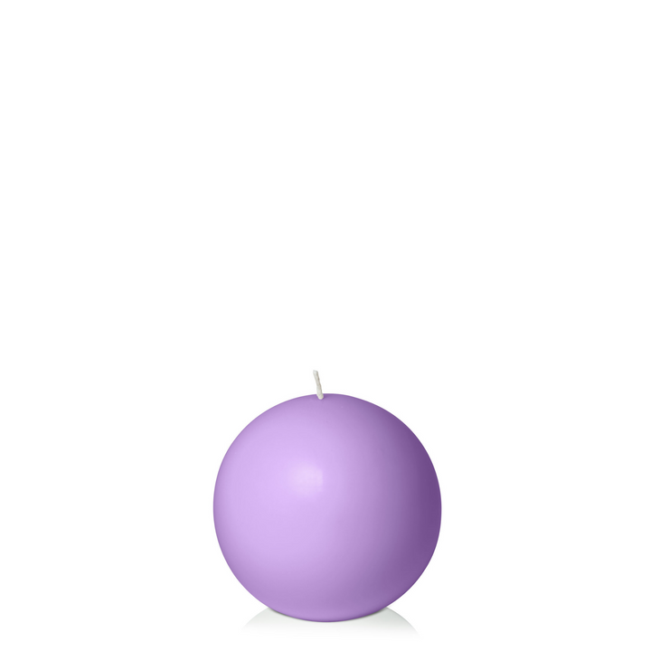 Purple 7.5cm Sphere Candle Pack of 1