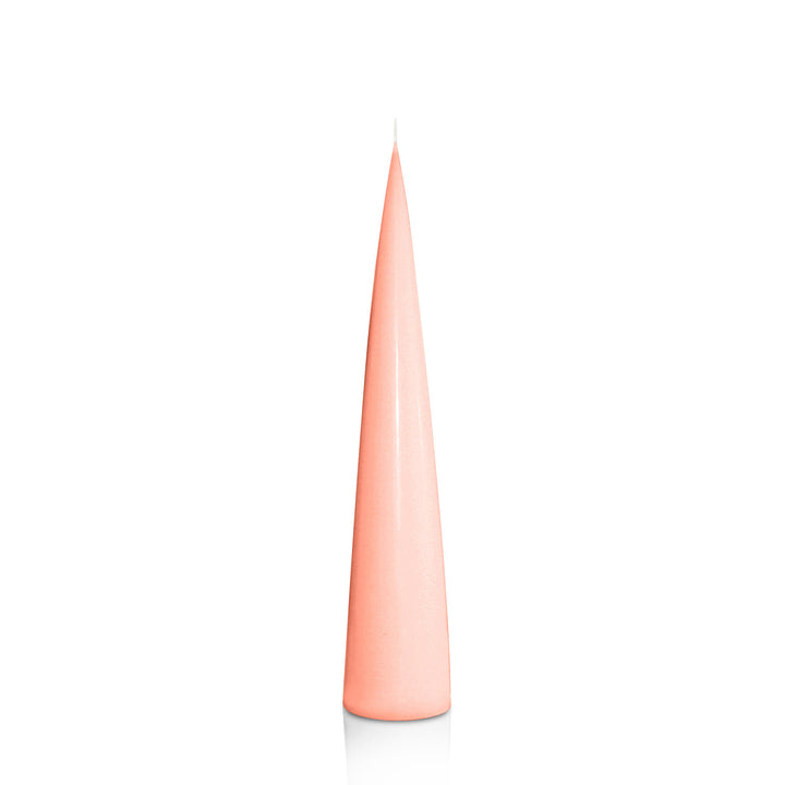 Peach 4.4cm x 25cm Cone Candle Pack of 1